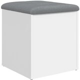  The Living Store Klop za shranjevanje bela 42x42x45 cm inženirski les - Klop Za Shranjevanje, (21448421) | Shoptok.si