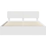  Okvir za krevet Bijelo 200 x 200 cm Čvrsto borovo drvo | shoptok.hr