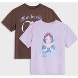 Sinsay Pamučne majice s printom 2 pack Disney Princess | shoptok.hr