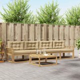  Set vanjskih sofa 4 kom. Bijela i bež | shoptok.hr