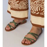 Gemre Green flat-soled sandals Kates | Shoptok.si