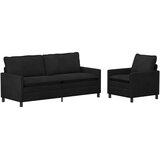  Set sofe 2 pcs Crna Baršun | shoptok.hr