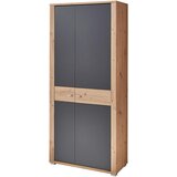 XORA garderobna omara barve grafita, hrast artisan | Shoptok.si