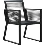  5-dijelni vrtni blagovaonski set od PVC ratana crni | shoptok.hr