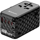 UTA-10 GaN III 32125 adaptar za putovanje 4 x 1x USB-A, 3x USB-C® GaN, s europskim adapterom, s UK adapterom,