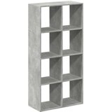 vidaXL Sobna pregrada / regal za knjige sivi 69,5x29x137,5 cm drveni | shoptok.hr