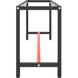  Okvir za radni stol mat crni i mat crveni 190x50x79 cm metalni | Eponuda.com