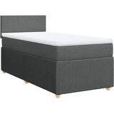 Maison Chic Box spring postelja - Vzmetna postelja z vzmetnico temno siva 100x200 cm blago SL23916, (21890620) | Shoptok.si