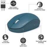 Port Designs Port miš OFFICE bežični USB-A/USB-C, plavi 900545 | shoptok.hr