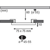 PAULMANN 92387 - LED/4,5W IP44 Ugradno kupatilsko svetlo VARIFIT 230V | Eponuda.com
