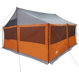  Obiteljski šator s krovom Siva i narančasta 450 x 400 x 265 cm | shoptok.hr