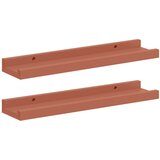  Stenska polica 2 pcs Rdeča 40 x 9 x 3 cm Konstruiran les, (5000200865) | Shoptok.si