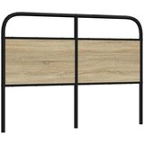 vidaXL Uzglavlje boja hrasta sonome 135 cm čelik i konstruirano drvo | shoptok.hr