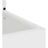  Vrtna sadilica s Dekorativnom Pločom Bijelo 50 x 140 cm | shoptok.hr