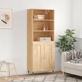 vidaXL Visoka komoda hrasta sonome 69 5x34x180cm od konstruiranog drva | shoptok.hr