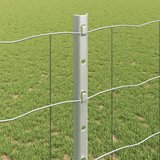 Euro ograda s postom 25 x 1,2 m Pocinčani čelik Srebrna Mreža | shoptok.hr