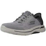 Skechers Nizke superge SLIP INS: ARCHFIT Siva