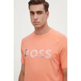 BOSS Green Kratka majica moška, oranžna barva, 50512999