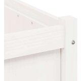  Vrtno cvetlično korito belo 50x50x50 cm trdna borovina | Shoptok.si
