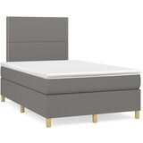  S oprugama i madracem tamnosivi 120 x 200 cm od tkanine | shoptok.hr