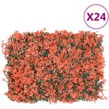 vidaXL Ograja iz umetnih javorjevih listov 24 kosov sv. rdeča 40x60cm | Shoptok.si