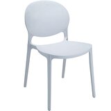 Jumi Stol JUSTIN, bela umetna masa, (21888393) | Shoptok.si