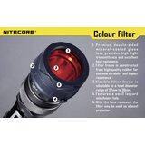 Nitecore Rdeči filter 34 mm NFR34 za MT25\, MT26\, SRT6 33 - 36 mm, (20520983) | Shoptok.si