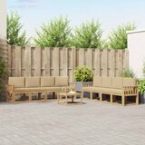  Set vanjskih sofa 9 kom. Bijela i bež | shoptok.hr