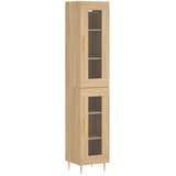  Visoka komoda hrasta sonome 34,5x34x180cm od konstruiranog drva | shoptok.hr