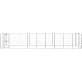 vidaXL Zunanji pasji boks pocinkano jeklo 43,56 m² | Shoptok.si