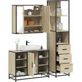  3-dijelni set kupaonskog namještaja boja hrasta sonome drveni | shoptok.hr
