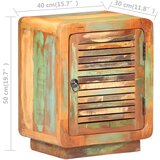  Noćni ormarić 40 x 30 x 50 cm od masivnog obnovljenog drva | shoptok.hr