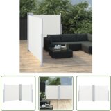  The Living Store Zložljiva stranska tenda krem 100x600 cm - Stranska Tenda, (21742370) Cene