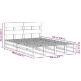 vidaXL Okvir kreveta bez madraca voštano smeđi 140x190 cm od borovine | shoptok.hr
