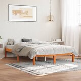 Furnova Posteljni okvir brez vzmetnice voščeno rjav 120x200 cm borovina, (21937135) Cene