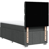  Krevet s oprugama i madracem tamnosivi 90 x 190 cm od tkanine | shoptok.hr