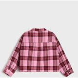 Sinsay Karirana flanelska košulja s džepićem u obliku srca | shoptok.hr