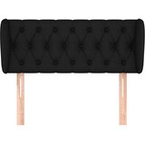  Uzglavlje s ušima crno 93x23x78/88 cm od tkanine | shoptok.hr