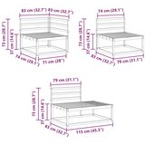  Set vanjskih sofa 6 Komad Prirodna Čvrsto drvo akacije | shoptok.hr