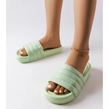 Green quilted flip-flops Dorene | Eponuda.ba