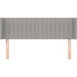  Uzglavlje s ušima svjetlosivo 147x16x78/88 cm od tkanine | Eponuda.com