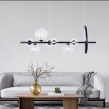  LED luster na sajli HYBRID LED/15W/230V + 7xG9/6W 4000K crna | Eponuda.com