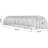  Kokošinjac Srebrna 600 x 150 x 100 cm Pocinčani čelik | shoptok.hr