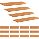Step treads 16 kom. 100 x 25 x 2 cm Svijetlosmeđa | shoptok.hr