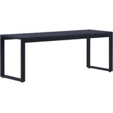  Vrtna klupa od PS ploče 120,5 cm crna | Eponuda.com