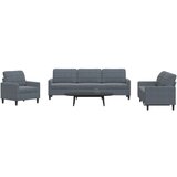 vidaXL 4-dijelni set sofa s jastucima tamnosivi baršunasti | shoptok.hr