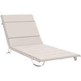  Jastučić za ležaljku GEMERT 100% poliester Bijela - Bijela 200 x 90 x 3 cm Melange | shoptok.hr