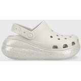 Crocs Natikače Classic Crush Glitter Clog za žene, boja: siva, s platformom, 208256 | shoptok.hr