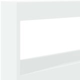 vidaXL Omarica za vzglavje postelje LED bela 100x17x102 cm | Shoptok.si