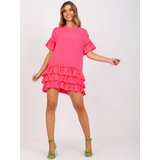 RUE PARIS Dress-CHA-SK-1422.19-fluo pink | Shoptok.si